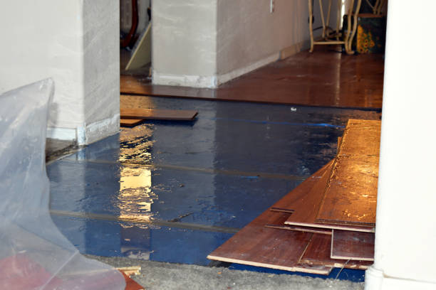 Professional Emergency Water Damage Restoration technician working in Hampton Falls, NH